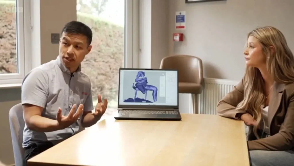 Alex Chung 3D Scanning BBC Live